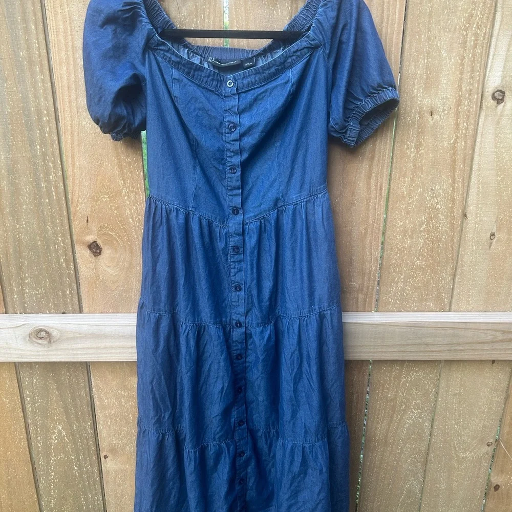 New York & Company Navy Maxi Dress size small - Picture 5 of 8